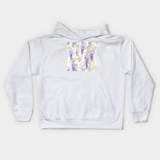 Pastel wisteria pattern Kids Hoodie